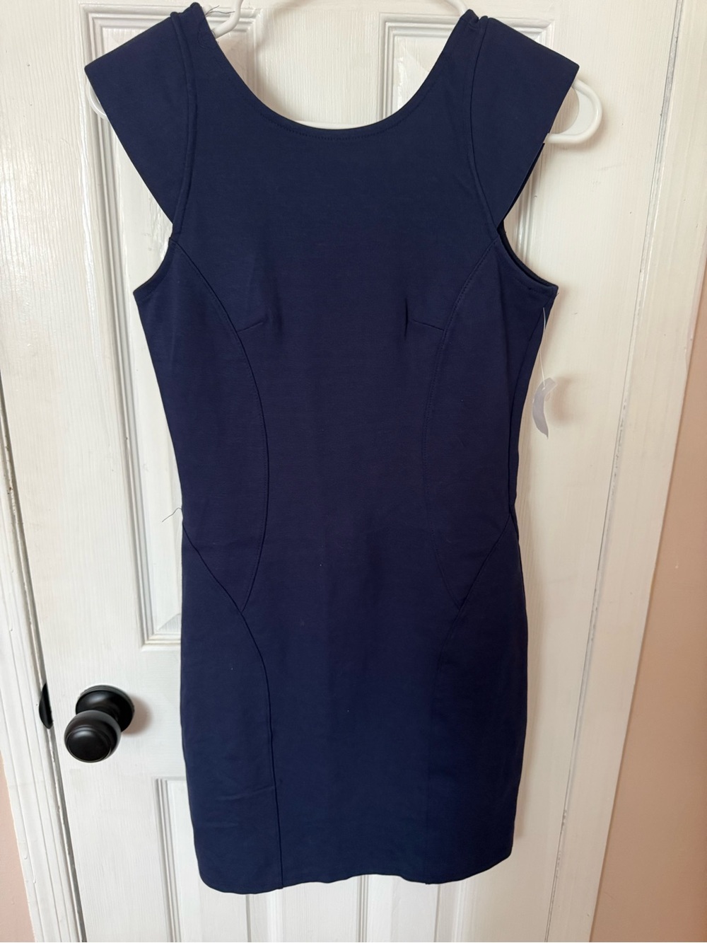 NWT Classic Navy Sheath Dress - Women's Sleeveless Dress size Medium Monteau